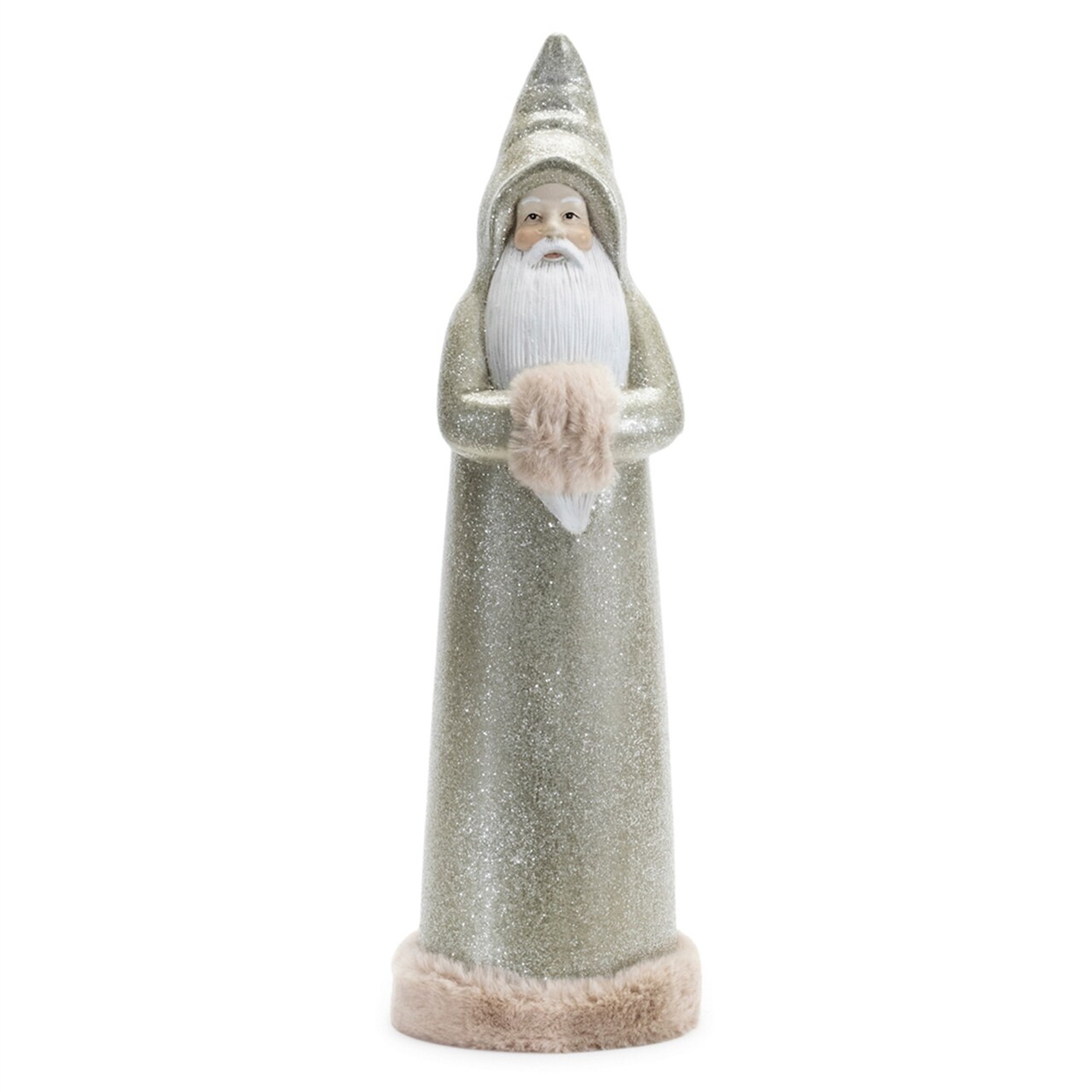 Melrose Santa Christmas Figurines - 17" - Sage Green - Set of 2
